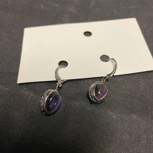 Purple earrings